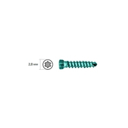 Винт блокируемый, 2.0х19мм, T6, головка D2.8, зеленый, AXIOS