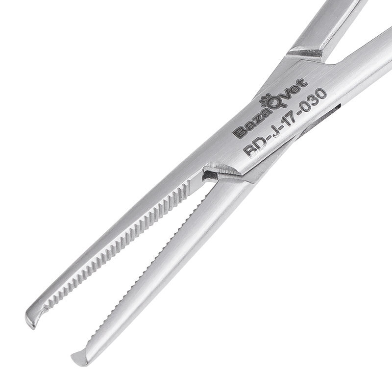 Зажим гемостатический, прямой, 120мм, 1х2 зуба, MICRO-MOSQUITO