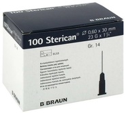 Игла пункционная, G23, 0.6х30мм, 100шт, Стерикан