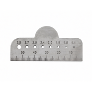 Линейка, 60мм, с отверстиями 1.1/1.5/1.8/2.0/2.4/2.5/2.7/3.5