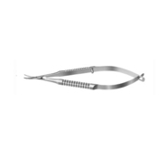 Ножницы конъюктивальные, 100мм, лезвие 11.5мм, изогнутые, остроконечные, круглая ручка