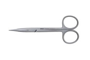 Ножницы остроконечные, офтальмологические, прямые, 110мм, STEVEN