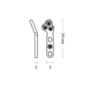 Пластина TPLO, левая, с у/с, PLP, 6 отв D1.5/2.0, 5.0/9,1х2.0х29,2мм, BALF