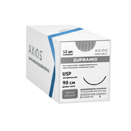 Супрамид черный, 3-0 (2), К, 1/2, 20мм, AXIOS