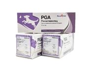 PGA, нить полигликолидная плетеная, 0, К (3.5), 3/8, 25мм, 90см BazaVet