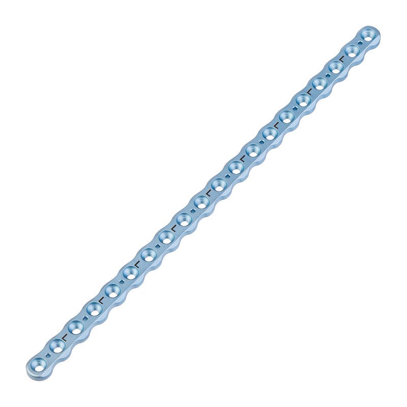 Пластина прямая, LP, большая L, гнущаяся, 20 отв D2.0, 6.8х3.0х140мм, зеленый, BazaVet