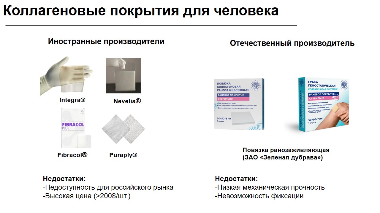Технология регенерации кожи с использованием коллагеновой матрицы